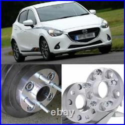 4pcs 4X100 54.1CB 25mm Thick Hubcenteric Wheel Spacer Adapters For Mazda 2