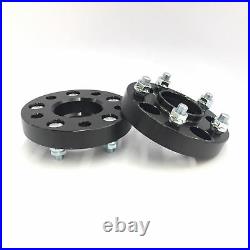 4pcs Black 1 Inch Hub Centric Wheel Spacers 5x114.3 (5X4.5) 12X1.25 (25mm)