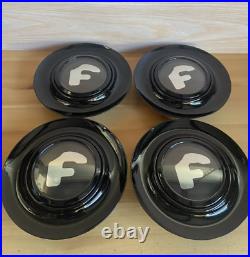 4pcs Set BLACK CHROME Forgiato Floating Center Caps Forgiato XL Hubcap Rim Caps 4pcs Set BLACK CHROME Forgiato Floating Center Caps Forgiato XL Hubcap Rim Caps