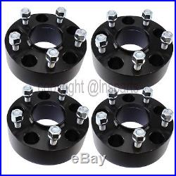 4xHubcentric 2 Black Wheel Spacers for Jeep JK JKU Rubicon Grand Cherokee 5x5