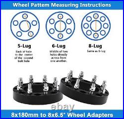 4x 2 8x6.5 to 8x180 Wheel Adapters For Chevy Silverado GMC Sierra 2500 3500 HD 4x 2 8x6.5 to 8x180 Wheel Adapters For Chevy Silverado GMC Sierra 2500 3500 HD