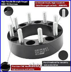 4x 2 8x6.5 to 8x6.5 Black Wheel Spacers 9/16 for Ram 2500 3500 Ford F-250/-350