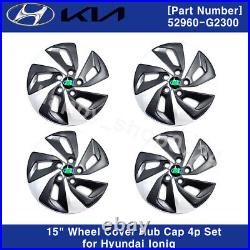 52960G2300 Genuine OEM 15 Wheel Cover Hub Cap 4pcs for Hyundai Ioniq 2017-2019 52960G2300 Genuine OEM 15 Wheel Cover Hub Cap 4pcs for Hyundai Ioniq 2017-2019