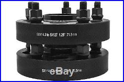 5 JEEP HUB CENTRIC BLACK ADAPTERS 5x4.5 to 5x5 WRANGLER JK RIMS ON A TJ OR YJ