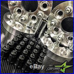5x100 To 5x114.3 Conversion Kit Fr-s Brz Wrx 25mm +20 Black Spline Race Lug Nuts