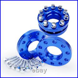 5x120 Staggered Wheel Spacers Kit (2) 15mm& (2) 20mm With Extended Bolts For BMW