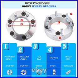 5x5.5 to 6x5.5 Wheel Adapters 2 Inch 5x139.7 to 6x139.7 For Durango Wrangle RAM