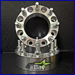 8x6.5 To 8x6.5 Wheel Spacers Adapters 2 Inch Fits Most 8 Lug Chevy Gmc 14x1.5