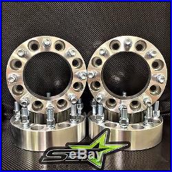 8x6.5 Wheel Spacers Adapters 1.5 Inch 9/16 Studs Dodge Ram Ford F-250 F-350