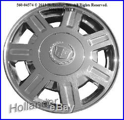96-06 CADILLAC ELDORADO DEVILLE DTS SEVILLE CHROME Wheel Hub Center Cap set