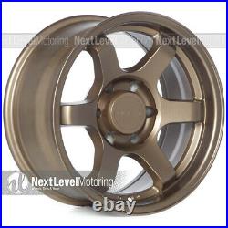 9six9 Six-1 17x8.5 6x139.7 Bronze Te37 Style Wheels Fits Toyota Tacoma Trd Pro 9six9 Six-1 17x8.5 6x139.7 Bronze Te37 Style Wheels Fits Toyota Tacoma Trd Pro