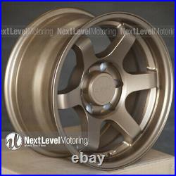 9six9 Six-1 17x8.5 6x139.7 Bronze Te37 Style Wheels Fits Toyota Tacoma Trd Pro 9six9 Six-1 17x8.5 6x139.7 Bronze Te37 Style Wheels Fits Toyota Tacoma Trd Pro