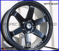 Avid. 1 Av-06 18x9.5 Wheel 5x114.3 +18 Matte Black Fits Tiburon Genesis Coupe