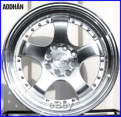 Aodhan Ah03 16X8 4X100/114.3 Et15 Silver Machined Face And Lip (Set Of 4 Rims)
