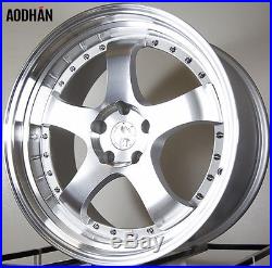 Aodhan Ah03 19X9.5/11 5X114.3 Et22/22 Silver Machined Face Wheels (Set Of 4)