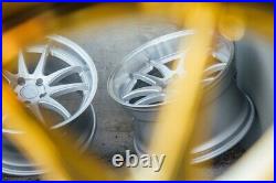 Aodhan DS02 Wheels 19x11 +15 5x114.3 Silver Machined 19 Inch Deep Rims Set 4