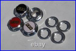 BBS RC 090 062 040 Adaptor + RS Center Caps Hex Nuts 17 18 Inch Bmw Style 5