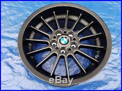 BMW E24 M6 E28 M5 E36 E46 E38 E39 E30 M3 OEM BLACK 17x9/8 Style 32 Wheels Rims