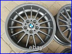 BMW E24 M6 E28 M5 E9 E36 E46 E39 E30 M3 OEM 17x8 Anthracite Style 32 Wheels Rims