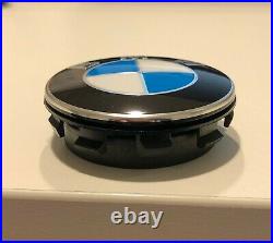 BMW Genuine Floating Self Leveling Wheel Centre Hub Cap Badges Set 65MM 2455269