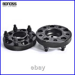BONOSS 2Pc 1 inch 5x115 Wheel Spacers for Cadillac ATS ATS-L CT4-V ELR W. Nuts