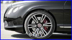 Bentley Continental Gt V8 Black 6 Twin Spoke 21' Wheel Hub Cap