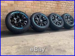 Black Wildtrak Ford Ranger Wheels And A/t Tyres 18 Inch New Set