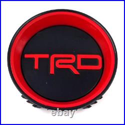 CAP CENTER Fit For TOYOTA TUNDRA TRD PRO 12-21 BLACK/RED WHEEL OEM GENUINE SET4