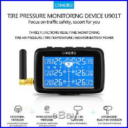 CAREUD Cars TPMS Wireless Tire Pressure Monitor System +6 Wheel External Sensor