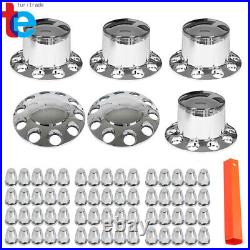 Caps with Lug Nut Covers Chrome Semi Truck Hub Cover Wheel Axle Cover Center