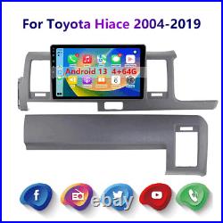 Carplay 4-64GB Car Stereo Radio Android 13 For Toyota Hiace 2004-19 GPS Wifi CAM Carplay 4-64GB Car Stereo Radio Android 13 For Toyota Hiace 2004-19 GPS Wifi CAM