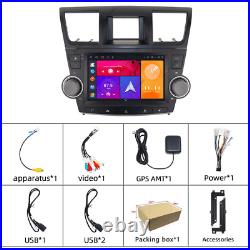 Carplay 4-64G Android 13 For Toyota Kluger 2007-2013 Car Stereo Radio GPS Wifi