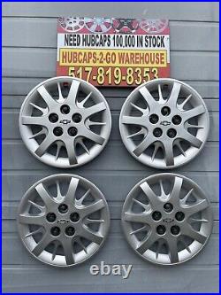 Chevrolet Impala 2000-05 Set 4 Hubcaps Oem 16 Repainted Textured Some Cracks Chevrolet Impala 2000-05 Set 4 Hubcaps Oem 16 Repainted Textured Some Cracks