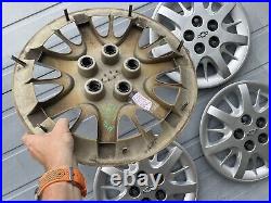 Chevrolet Impala 2000-05 Set 4 Hubcaps Oem 16 Repainted Textured Some Cracks Chevrolet Impala 2000-05 Set 4 Hubcaps Oem 16 Repainted Textured Some Cracks