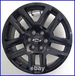 Chevy Silverado 2020-2024 Genuine Factory Oem 20 Gloss Black Wheel Rim 5913