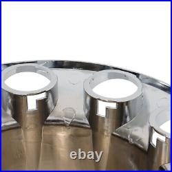 Chrome Flat Top Complete Hub Cover Kit 33mm Lug Nut Wheel Axle Covers Semi Truck Chrome Flat Top Complete Hub Cover Kit 33mm Lug Nut Wheel Axle Covers Semi Truck