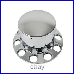 Chrome Hub Cover Kit Semi Truck 33mm Lug Nut Rear Wheel Axle Covers New