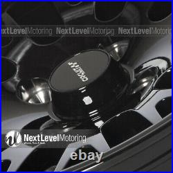 Circuit CP21 15×8 4-100 +25 Full Gloss Black Wheels Fits Honda Civic EK EG Mesh