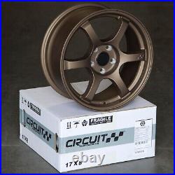 Circuit Csf1 17x8 5x114.3 +35 Matte Bronze 57dr Spun Forged Wheels (set Of 4)