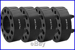 Complete Ford F-150 Black 2 Hub Centric Wheel Spacers 6x135 +24 Spline Lug Nuts
