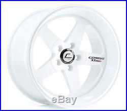 Cosmis Racing Wheels White 18x10 +20mm & 18x9 +25mm 5x114.3 XT-005R Staggered