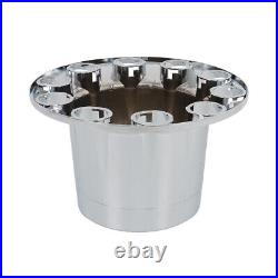 Cylinder Nut Cover Kit 33mm Chrome Flat Top Lug Nug Axle Covers For Semi Truck