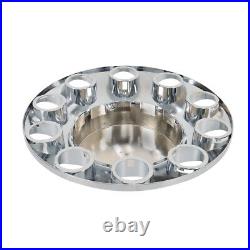 Cylinder Nut Cover Kit 33mm Chrome Flat Top Lug Nug Axle Covers For Semi Truck