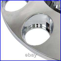 Cylinder Nut Cover Kit 33mm Chrome Flat Top Lug Nug Axle Covers For Semi Truck