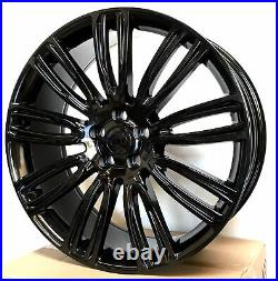 Dynamic Style 22x9.5 Gloss Black Wheels Fit Land Rover Range Rover HSE SVR
