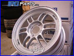 Enkei RPF1 15x7 +41mm 4x100 Silver Lightweight Racing Wheels Civic Integra CRX