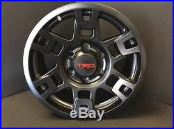 Extra Wide 17x8 TRD Pro Sema Style Wheels for Tacoma 4runner FJ Cruiser Tundra