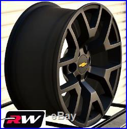 Fit GMC Sierra Replica Wheels Satin Black 20 inch Rims fit Silverado Tahoe