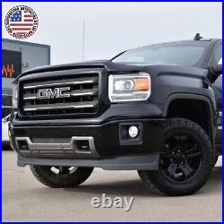 For 14-19 GMC Sierra Front Grille Tailgate Letter Replace Emblem Nameplate Black