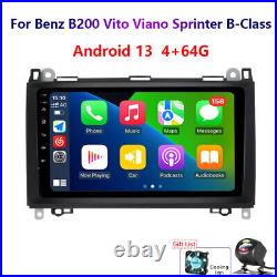 For Benz B200 Vito Viano Sprinter 4-64G Android Carplay Car StereoRadio WIFI GPS